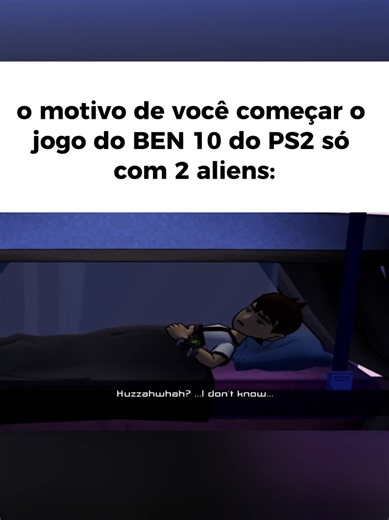 O motivo de você começar o jogo do Ben 10 do PS2 só com 2 aliens: #ben10 #ps2 #playstation2 #game #jogos