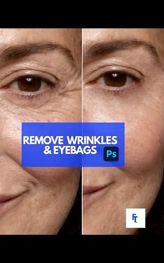 How to Remove Wrinkles in Photoshop | Easy Skin Retouching Tutorial #photoshop