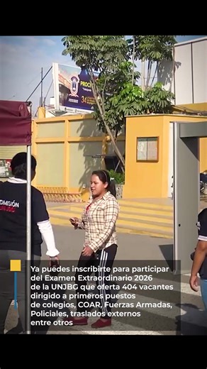 #AdmisiónUNJBG | ¡Ya puedes inscribirte para participar del Examen Extraordinario 2026 de la #UNJBG! que oferta 404 vacantes. #admisiónUNJBG #MiFuturo #MiVocación | Universidad Nacional Jorge Basadre Grohmann