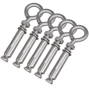 [Hot Item] M8 Stainless Steel Wall Concrete Brick Eyebolt, Heavy Duty Expansion Eyebolt