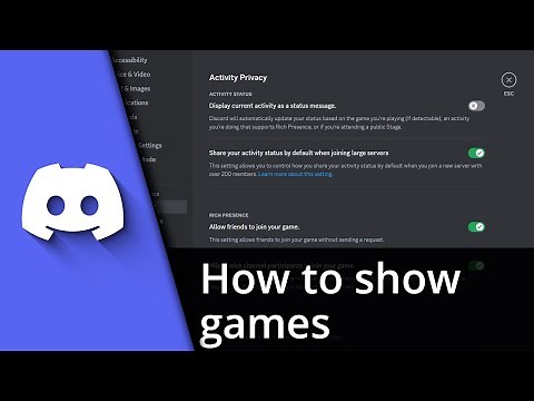 How to show what game you're playing on Discord ✅ Tutorial