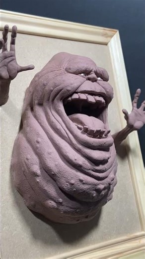 Slimer 1/4 – Sculpture complète en Monster Clay (master final)