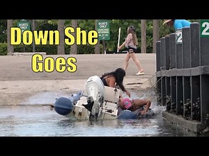 Down She Goes!! | 79th Street | Miami Boat Ramps