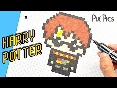HARRY POTTER PIXEL ART - Step by Step TUTORIAL