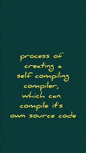 Bootstrapping in Compiler Design 💡#cse #trending #education