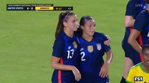 Can't leave Alex Morgan that wide open 🎯💥 | FOX Soccer