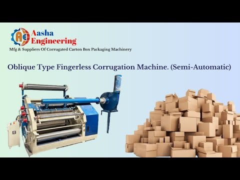High Speed Oblique Type Fingerless Corrugation Machine | Aasha Engineering'