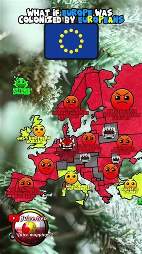 what if Europe was colonized by Europeans #europe #geographythroughmaps #map