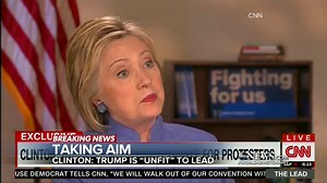 Clinton Describes Trump as 'Temperamentally Unfit' for Presidency
