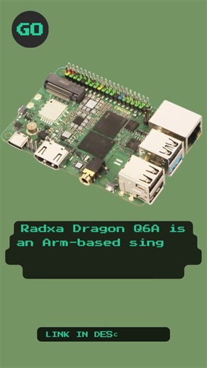 Radxa Dragon Q6A is an Arm based single board PC with Windows and Linux support