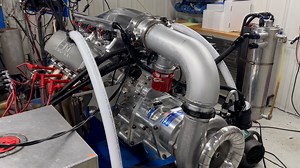 Here is one of our solid, no water, 481X engines we just finished up with for Richard Forrest. Spinning an F3-136 on methanol making a easy 3,153hp! | Steve Morris Engines