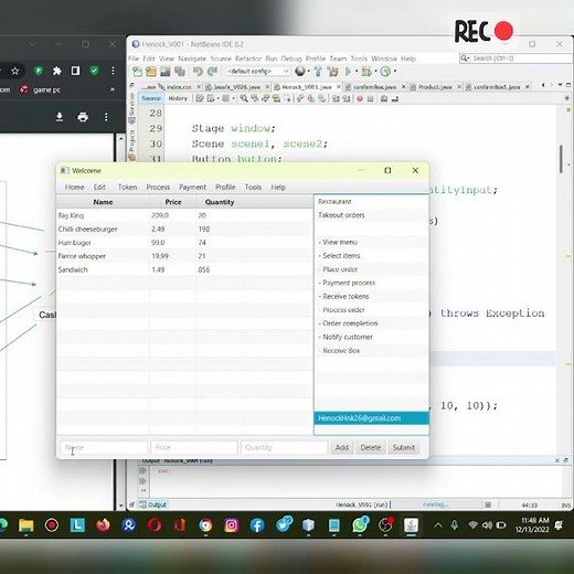 Java FX Restaurant Application
