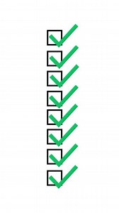 Animation list checklist proggres report with alpha channel.