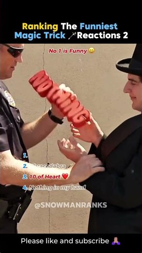Ranking The Funniest Magic Trick Reactions Part 2 #fypシ゚viral #magictricks #funnyshorts