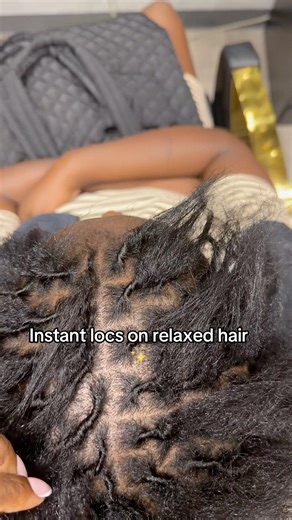 Instant locs on relaxed/transitioning hair