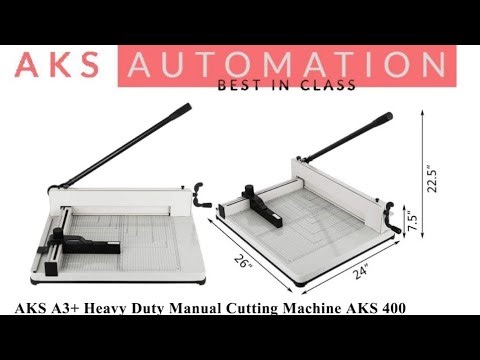 AKS 400 Heavy Duty Manual Paper Cutting Machine – Quick User Guide
