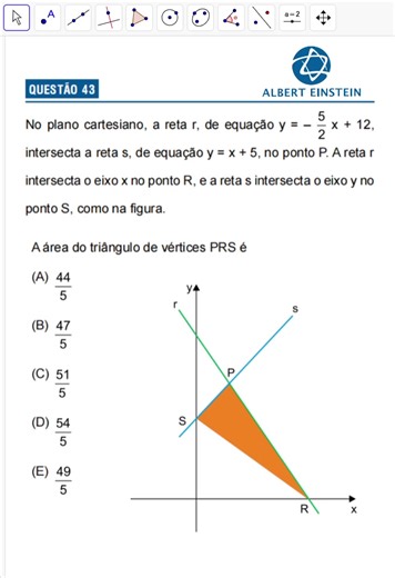 Cálculo de Áreas con Albert Einstein en Geogebra