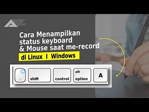 Cara Menampilkan Status keyboard & Mouse saat merekam layar / how to record keyboard and mouse