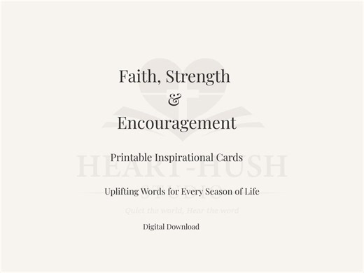 Christian Printable Devotional Cards: Daily Inspiration and Scripture Reflection Cards. - Etsy