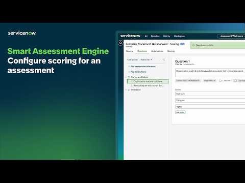 Smart Assessment Engine | Configure scoring for an assessment