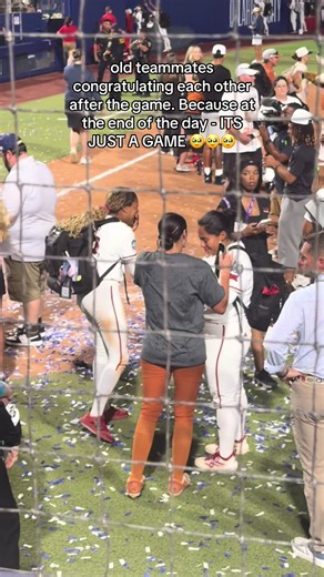 Connections Beyond the Game: Teammates Celebrating After WCWS