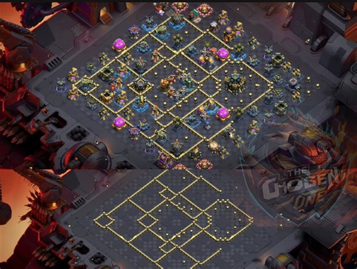 44K views · 381 reactions | New Town Hall 17 Base Released Proven & Tested These TH17 designs disrupt funneling, split troop paths and Base hybrid war shuts flingers fast, balances farm + war, Base 6 hit 6k+ in Legends with Monolith + Poisons, stops RC Walk with dual Posion tower + split comps Free Base Link https://link.clashofclans.com/en/?action=OpenLayout&id=TH17%3AWB%3AAAAAVQAAAAHfMQMPmpAua9RoG07M-C20 Follow The chosen one✅ | The Chosen One | Facebook