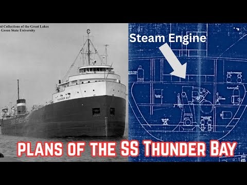 1952 built lake freighter with Uniflow steam engine. The CSL Thunder Bay.