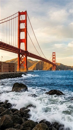 Amazing Golden Gate Bridge 🌉🌄 Specacular View 😎😍 SF Ca_USA