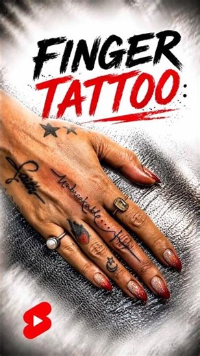 Unbreakable Tattoo on Finger 💪 Emotional Script Tattoo #shorts