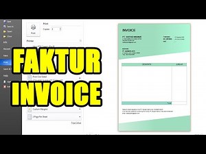 Membuat Invoice Dengan Microsoft Word