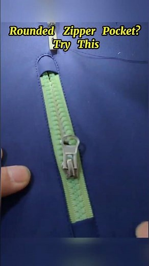 How to Sew a round Pocket