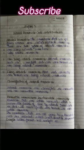 Chapter 5 Natural Resources Coal And Petroleum Notes