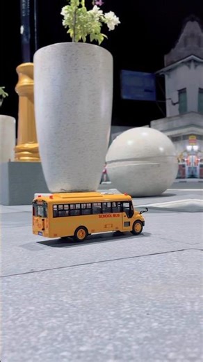 Toy school bus #toycars #schoolbus #diecast