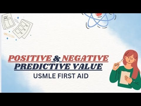Positive & Negative Predictive value | Public Health Science | USMLE First Aid