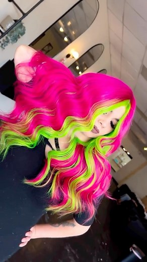 102K views · 12K reactions |  PRAVANA TOP POSTS OF 2023  To no surprise, this COSMIC NEON color block came in at #4 fan favorite post of the year. 勺 talk about a color match made in heaven by @evanaelysahair.  #pravana #pravanavivids #neonhair #hairstyles #haircolorexpert #hairtransformation #newyear #yearinreview #2023 #hairinspo #2023hairtrends | Pravana | Facebook