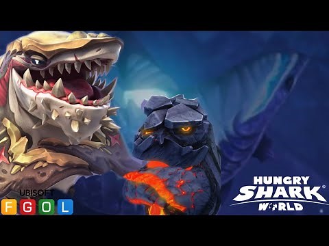 Ancient Megalodon & Pyro Shark Short Video - Hungry Shark World