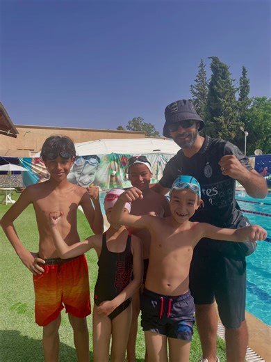 Building memories in the water 💙 Coaching my nephews – the next generation of swimmers! Proud to guide them in every stroke 🏊‍♂️👧👦👦👦 #SwimFamily #CoachAndDad #NextGenSwimmers #FamilyInThePool #SwimmingCoachLife