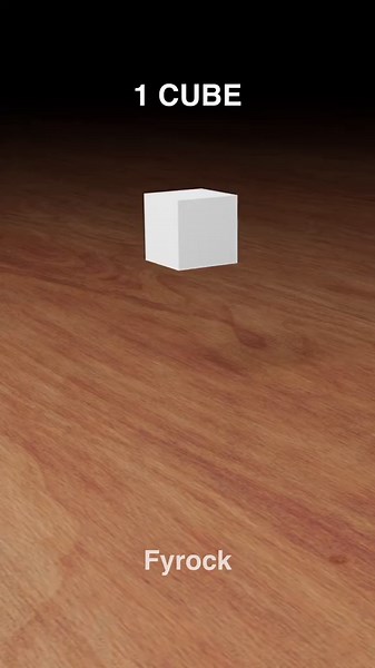 Blender Simulation vs 32k cubes! #satisfying #blender