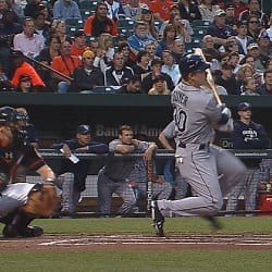 Guyer's first career homer