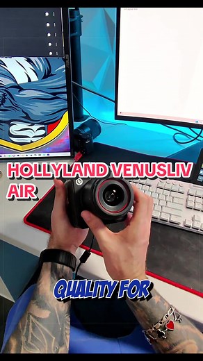 Streamers... this might be the easiest streaming setup ever Meet the VenusLiv Air - 4K streaming, Al camera tuning, and plug-and-play setup. Your stream just got a serious upgrade 🔥 @Hollyland #VenusLivAir #Hollyland #webcam #Lyra #Streamer