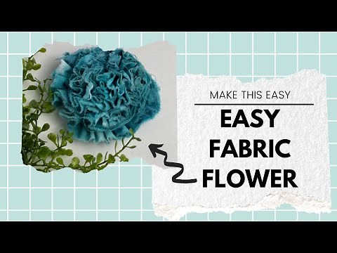 Fabric Scrap Projects: Easy Fabric Flowers