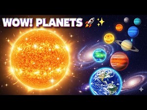 🚀 WOW! Learn All 8 Planets | Solar System for Toddlers 🌌