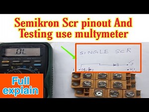 How to test semikron Scr Thyristors module with Multimeter | Scr Multimeter test | vfd repairing lab
