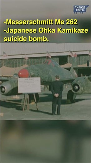 Rare 1945 colour footage of captured Axis aircraft and experimental technology