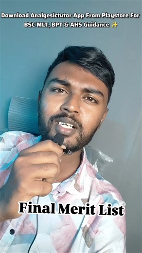 Analgesic_tutor | Online Tutor on Instagram: "Final Merit List Released..! BSC MLT, BPT & AHS ✨ On First Day Of Weboptions Roju Oka Live Conduct Chesthunna Analgesictutor App lo.. If You Really Want To Secure Seat In Phase 1,I Will Guide You In Getting Seat & Most Common Mistakes To Avoid 🤝 Don't Miss This Chance 🙌"