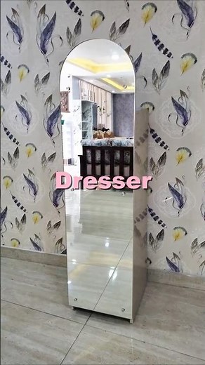 Mirrored Dresser with Hidden Storage