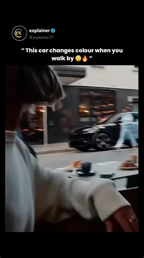 Sᴜᴍɪᴛ on Instagram: "This clip shows a car that appears to change color as someone walks past it, a visual effect often achieved using electronic ink (E-Ink) panels or photochromic coatings—technologies that react to electrical stimulation, light, or temperature. Instead of traditional paint, some experimental vehicles use ultra-thin pigment capsules or special polymers that shift their arrangement when triggered by sensors, allowing the surface to switch shades in real time. Automakers like BMW