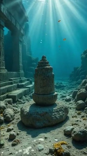 "Lost City Beneath the Waves: Exploring the Real Ruins of Dwarka Underwater" #ai