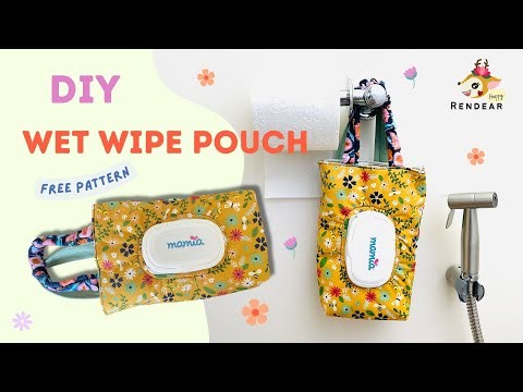 DIY Sewing BABY Wet wipe pouch | Quick project | HappyRendear