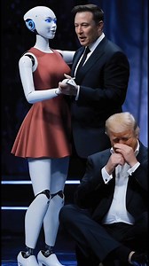 Laugh now…😁 but this robot doesn’t need a salary, breaks, or excuses. 💀🤖 #elonmusk #Trump | AI Insider